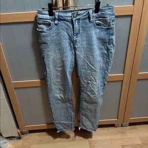 Pistola Skinny Arielle Scissor Cut Hem Light Blue Denim Jeans Size 28 Stitch Fix